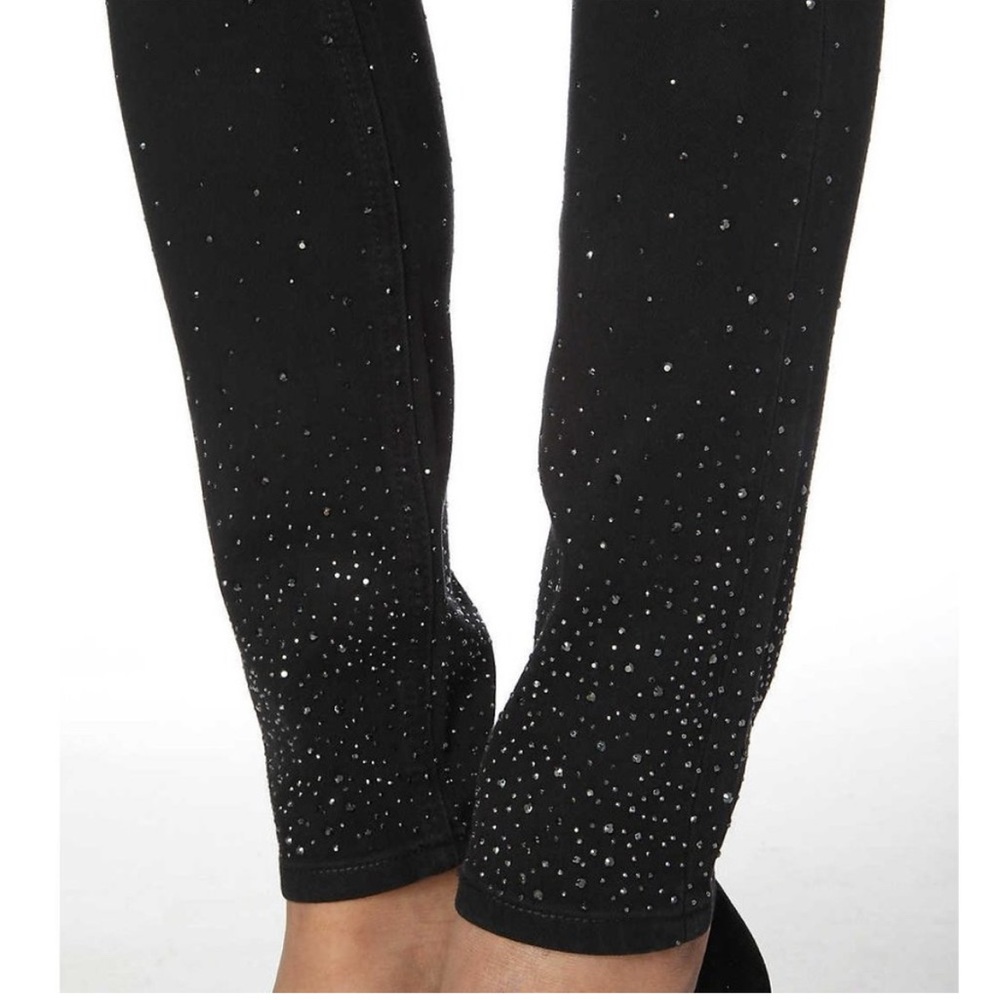 Ted Baker Black Skinny Jeans with black rhinestones